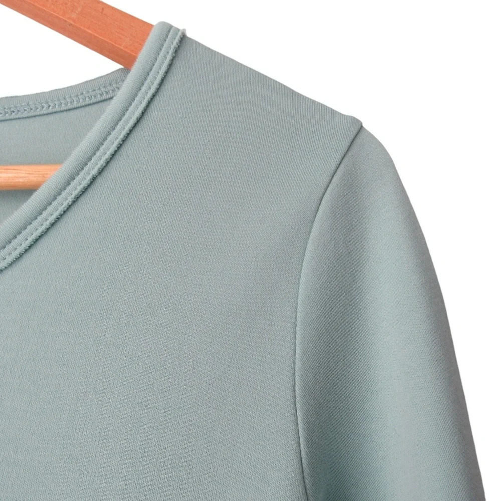 Beyond Threads Pima Cotton Pocket Tee Tunic Small Seaglass Green 3/4 Sleeve Peru - Picture 4 of 8